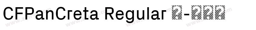 CFPanCreta Regular 常字体转换